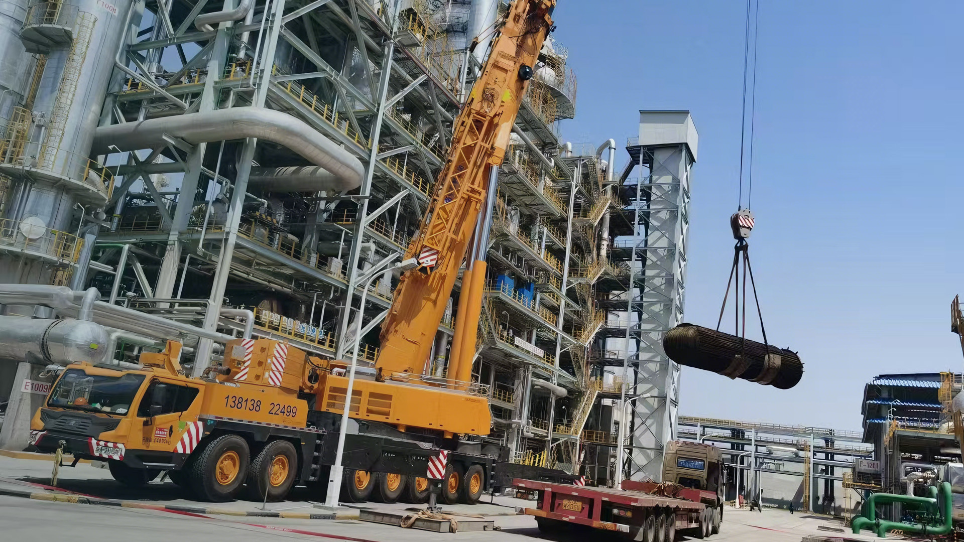 海上平台管束抽芯作业